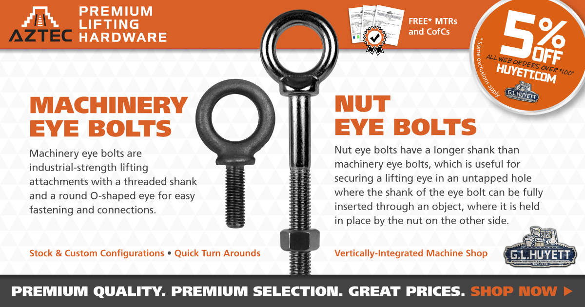 How to Install Eye Bolts and Eye Bolt Safety G.L. Huyett